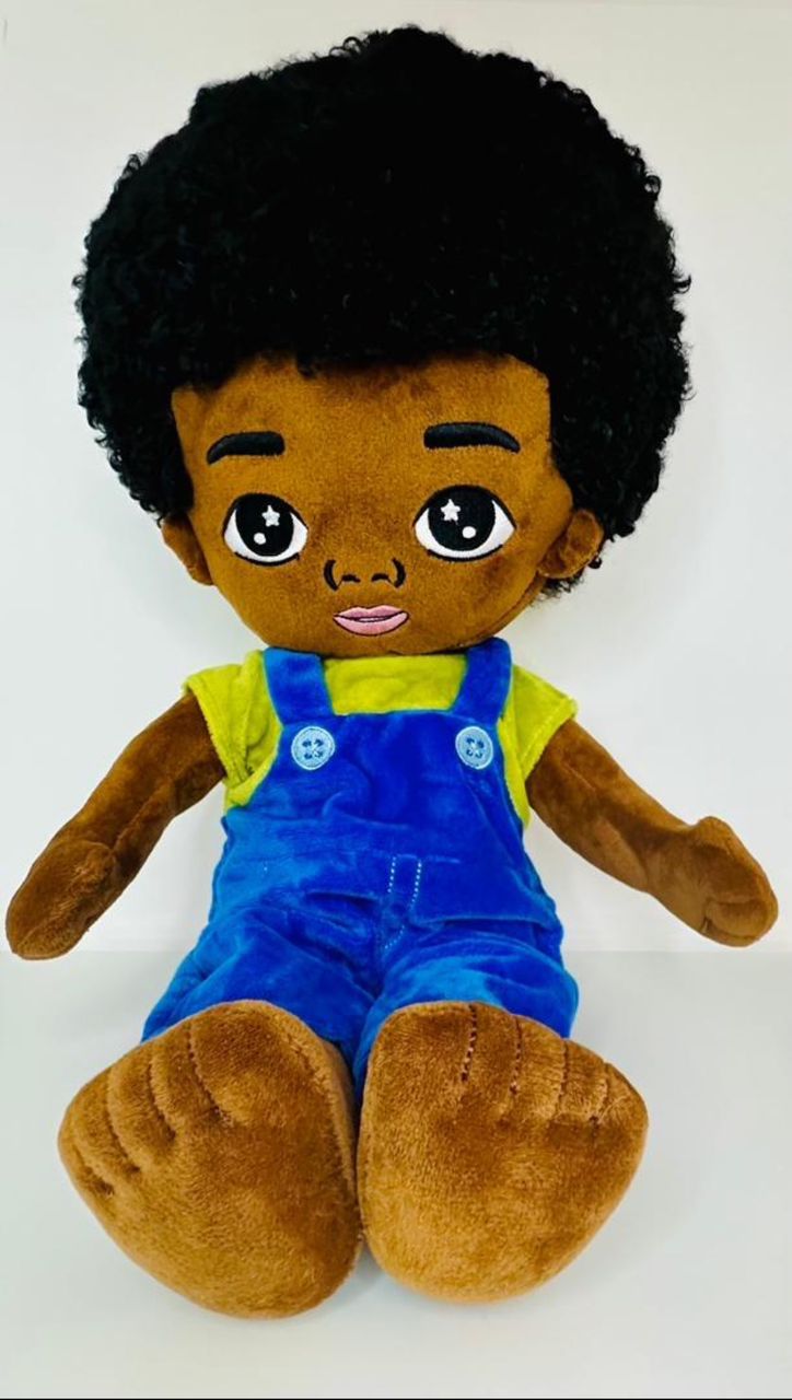 Poupée Noire en Peluche Samba – Image 4