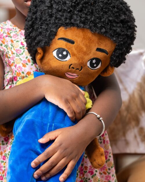 Poupée Noire en Peluche Samba