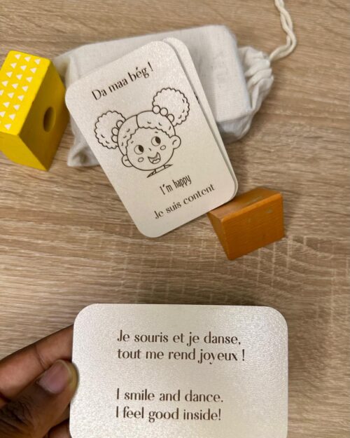 Mon Premier Imagier des Émotions & États – Trilingue en bois (10 cartes)